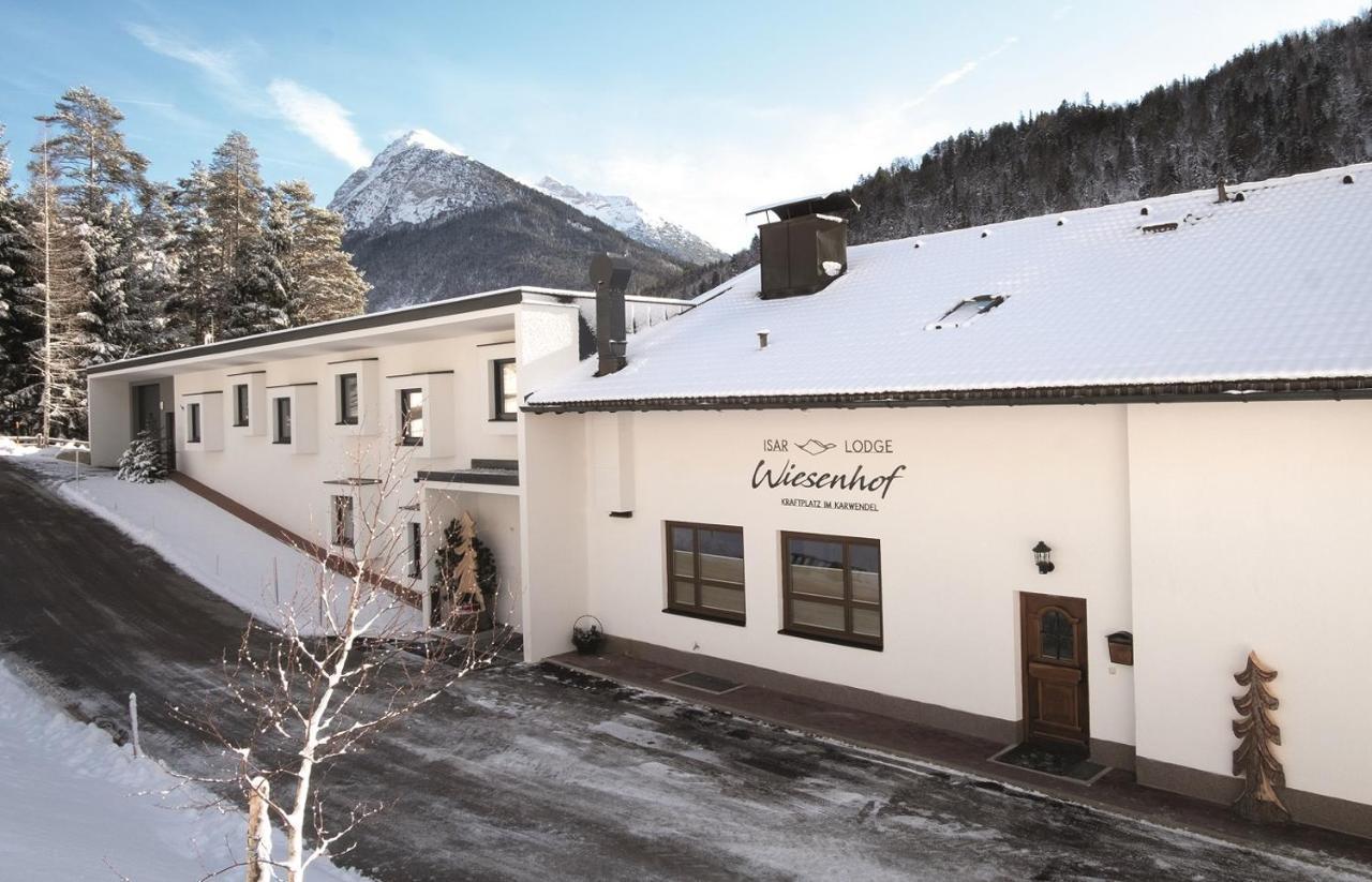 Hotel Garni Isarlodge Wiesenhof Scharnitz Kültér fotó